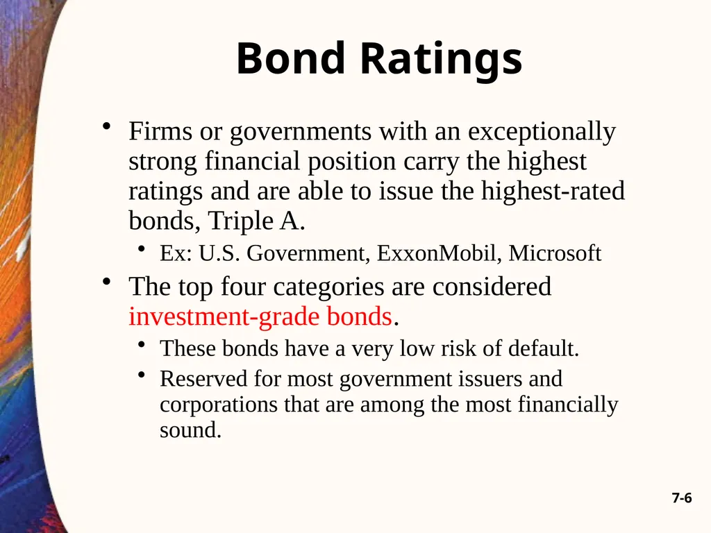 Chapter Seven 7-2 Introduction Changes in bond - slide 6 of 67