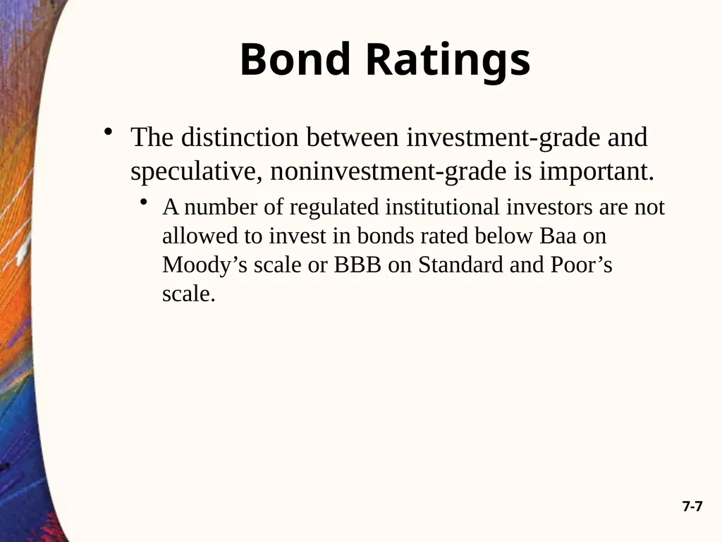 Chapter Seven 7-2 Introduction Changes in bond - slide 7 of 67
