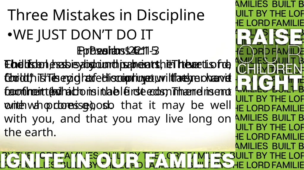 Raise Our Children Right Three Mistakes in - slide 3 of 6