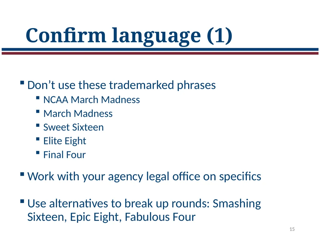 Jargon Madness: A plain language exercise Laura - slide 15 of 34