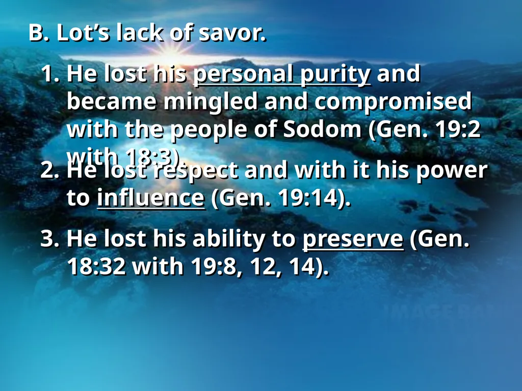 Genesis 13, 17-18 – Sodom and Gomorrah I. Who are - slide 14 of 21