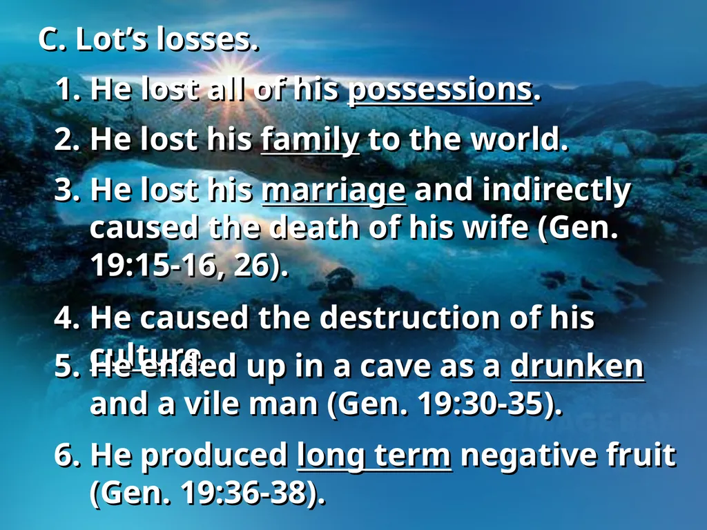 Genesis 13, 17-18 – Sodom and Gomorrah I. Who are - slide 17 of 21