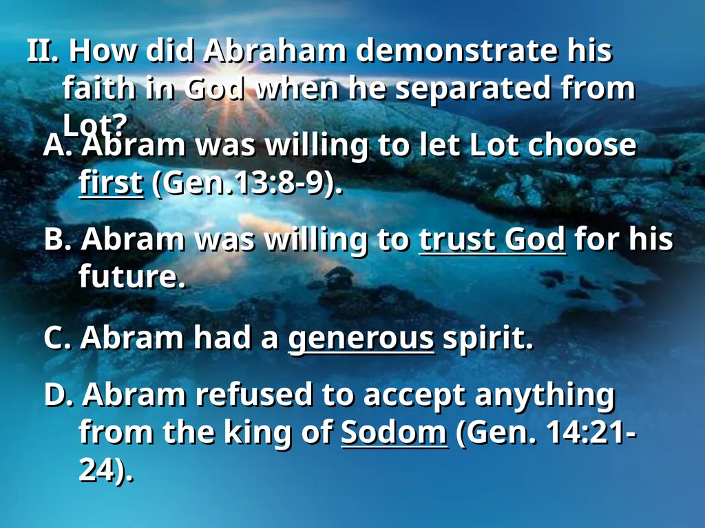 Genesis 13, 17-18 – Sodom and Gomorrah I. Who are - slide 5 of 21