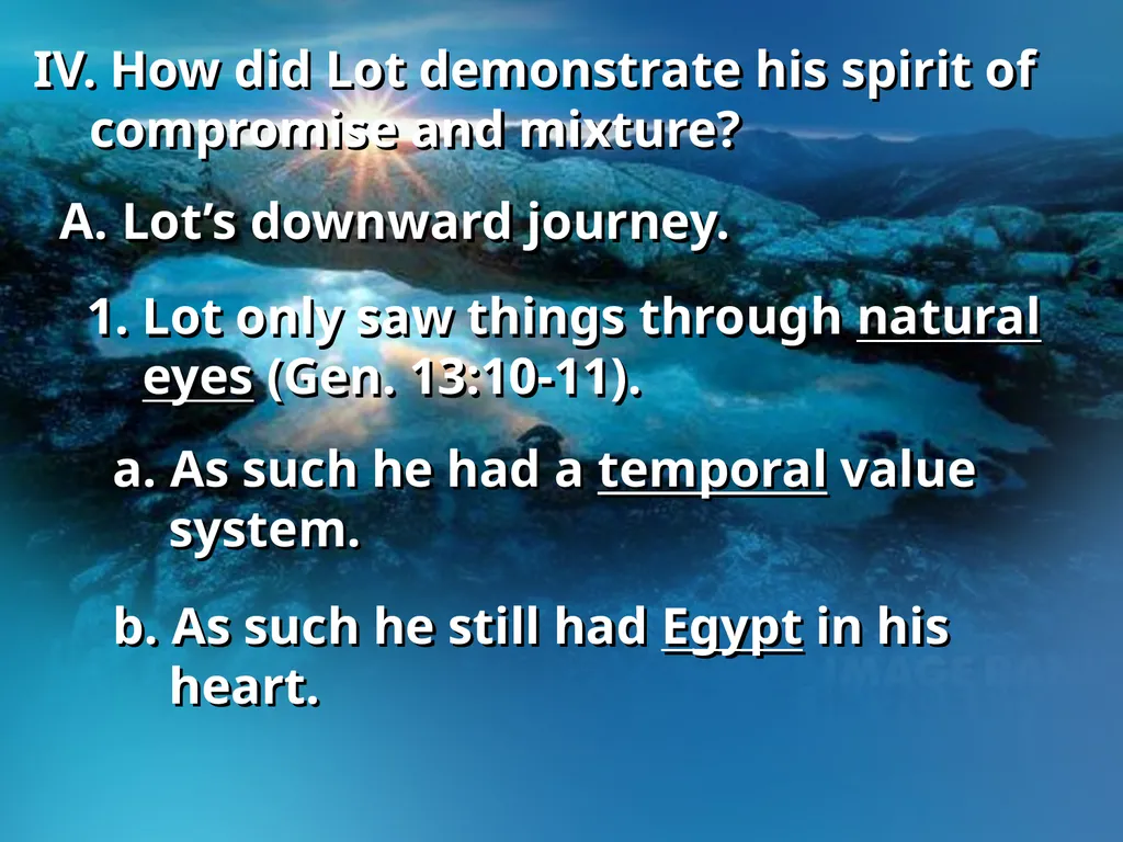 Genesis 13, 17-18 – Sodom and Gomorrah I. Who are - slide 11 of 21
