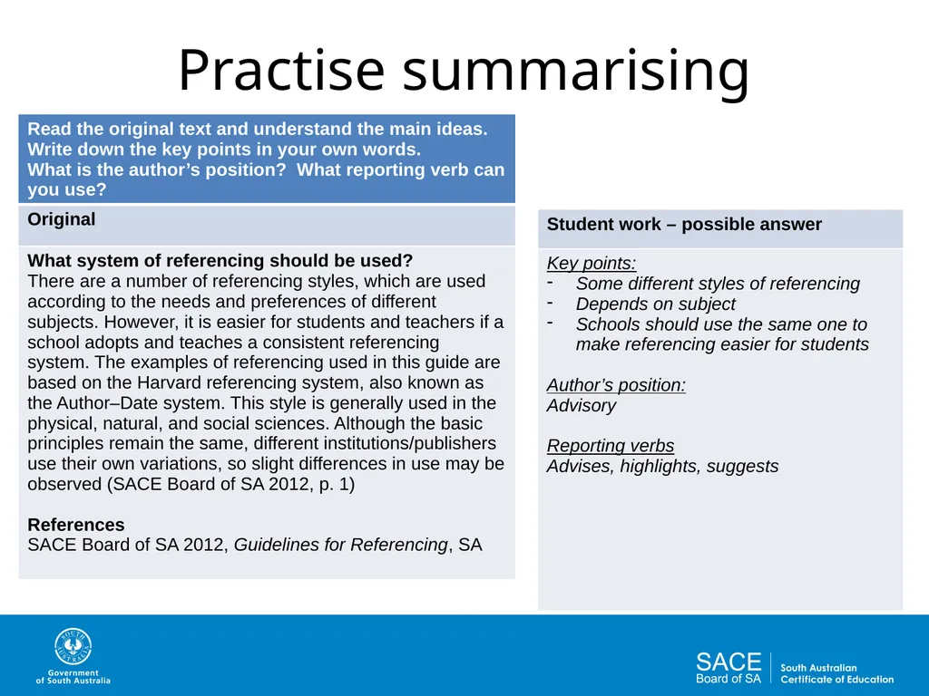 Academic Writing Skills: Paraphrasing and - slide 16 of 19
