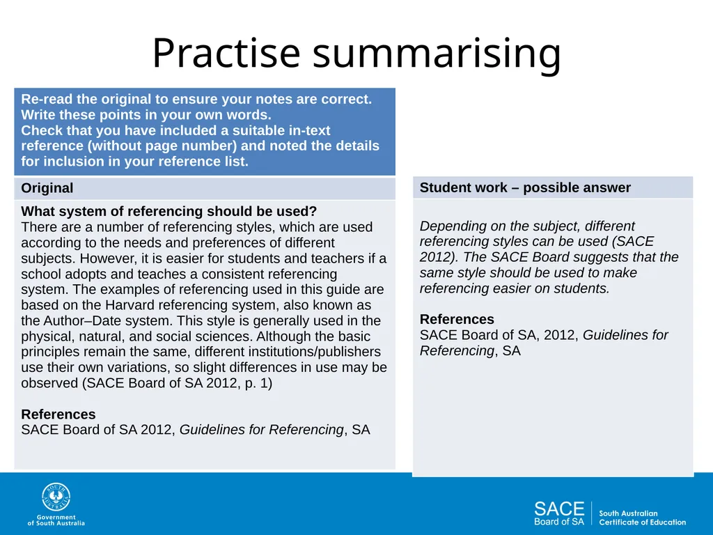 Academic Writing Skills: Paraphrasing and - slide 17 of 19