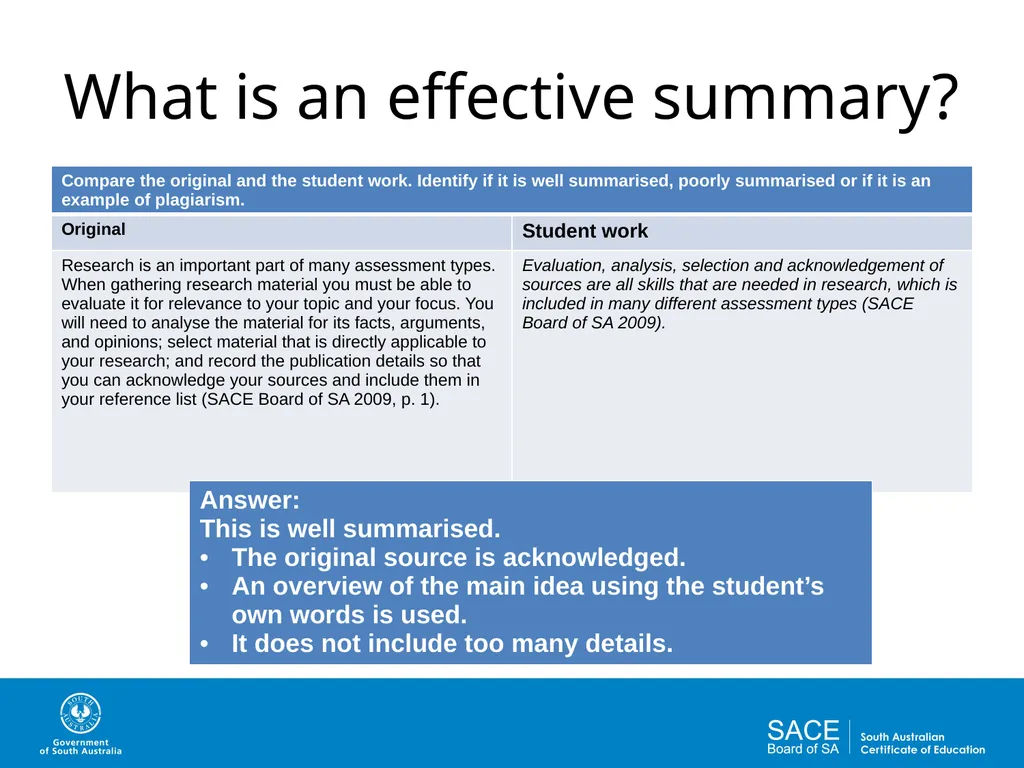 Academic Writing Skills: Paraphrasing and - slide 14 of 19