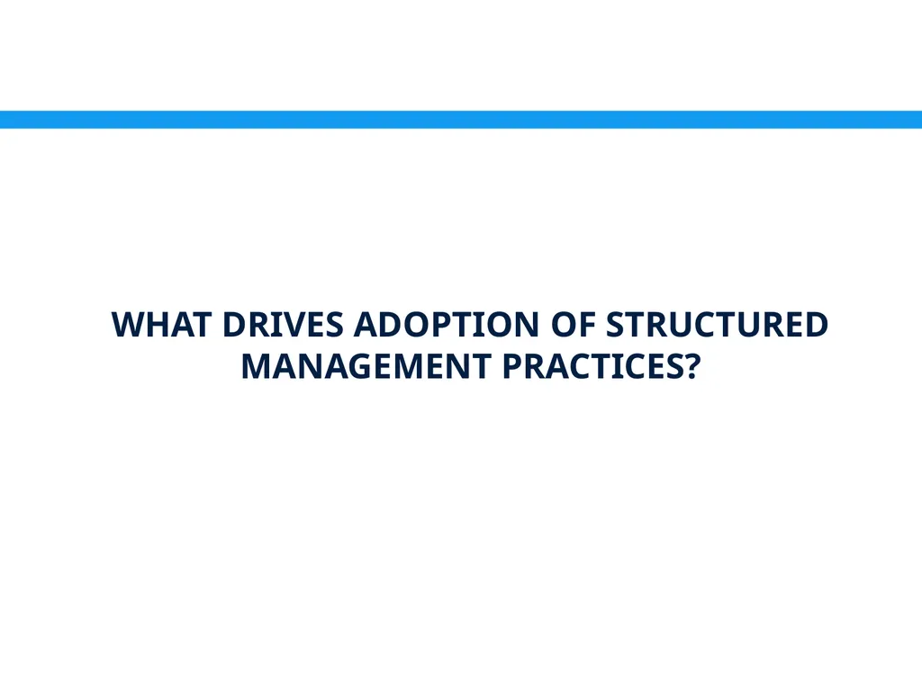 Management Practices in Croatia: Drivers & - slide 27 of 47