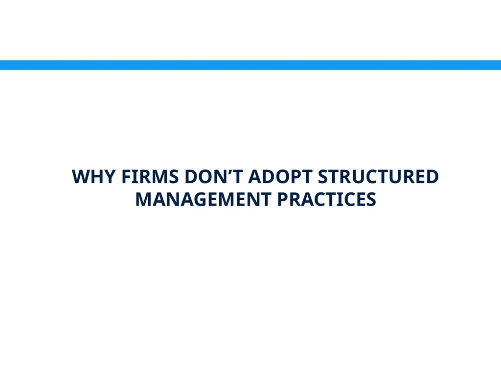 Management Practices in Croatia: Drivers & - slide 24 of 47