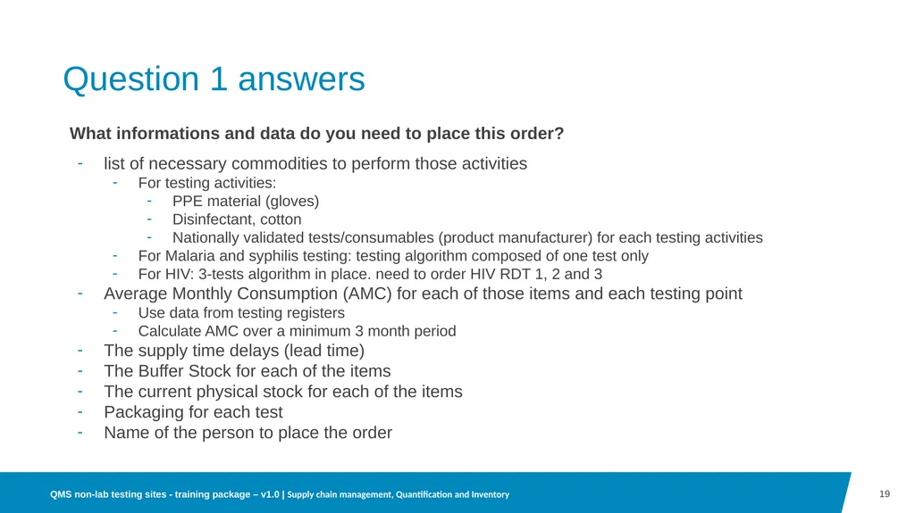 05 Supply chain and inventory management at - slide 19 of 23