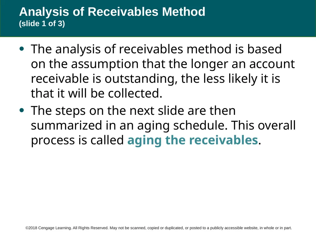 Warren Reeve Duchac Accounting 27e Receivables 9 C - slide 13 of 22