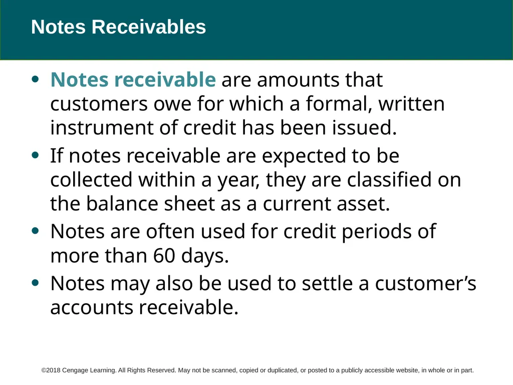 Warren Reeve Duchac Accounting 27e Receivables 9 C - slide 4 of 22