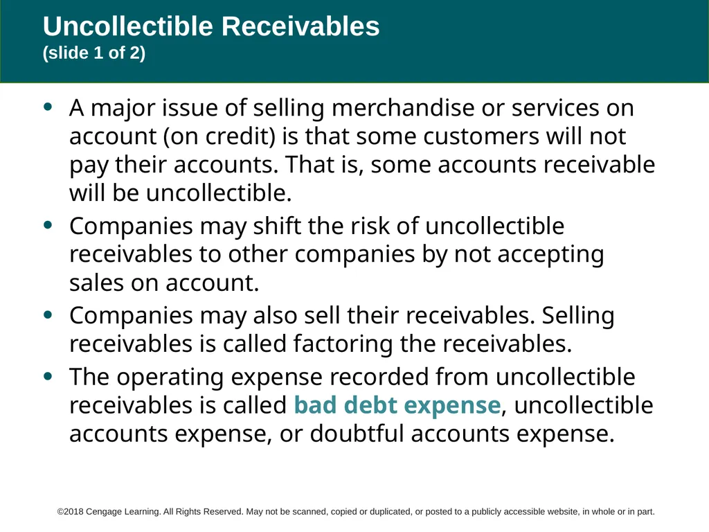 Warren Reeve Duchac Accounting 27e Receivables 9 C - slide 6 of 22