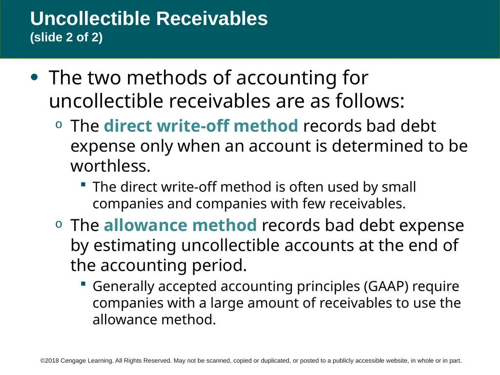 Warren Reeve Duchac Accounting 27e Receivables 9 C - slide 7 of 22