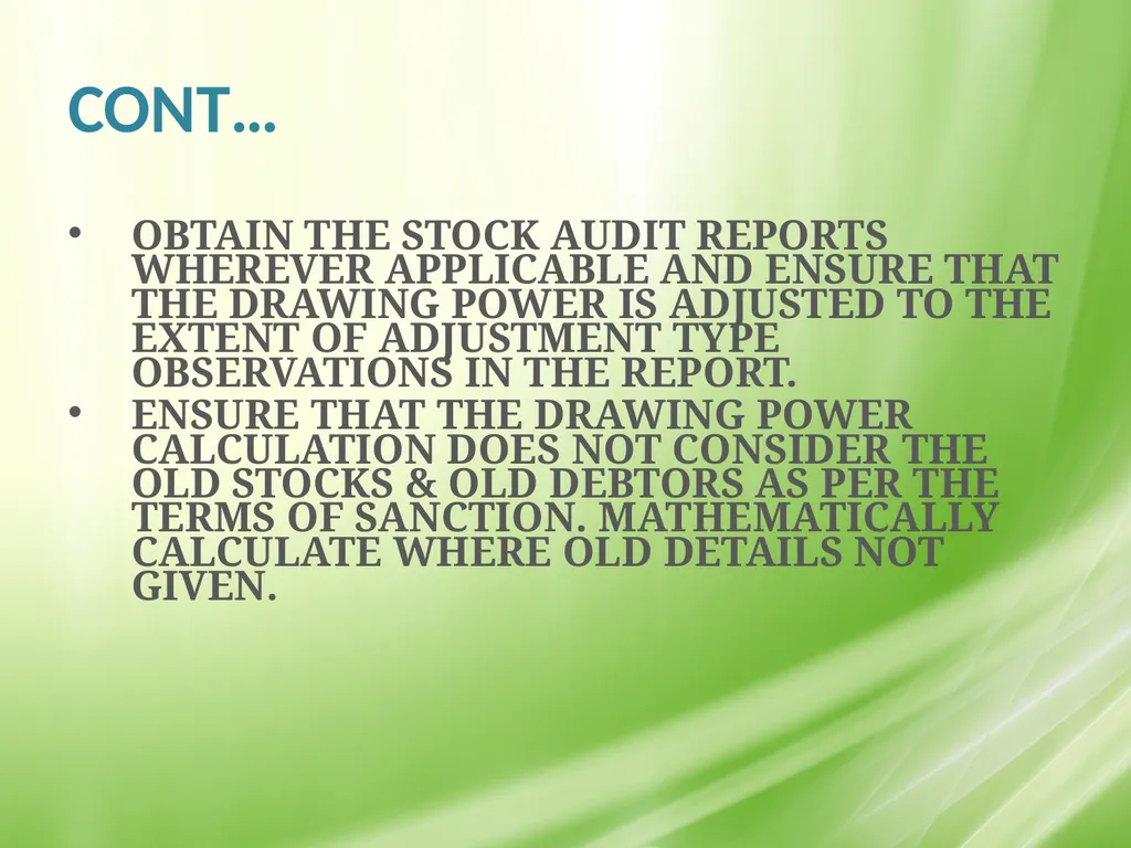 IRAC NORMS OF RBI, EXECUTION GUIDANCE ON CERTAIN - slide 14 of 44