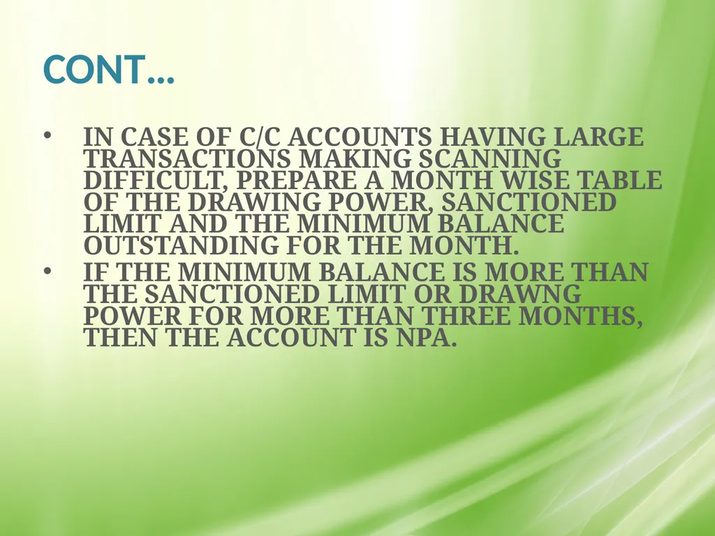 IRAC NORMS OF RBI, EXECUTION GUIDANCE ON CERTAIN - slide 15 of 44