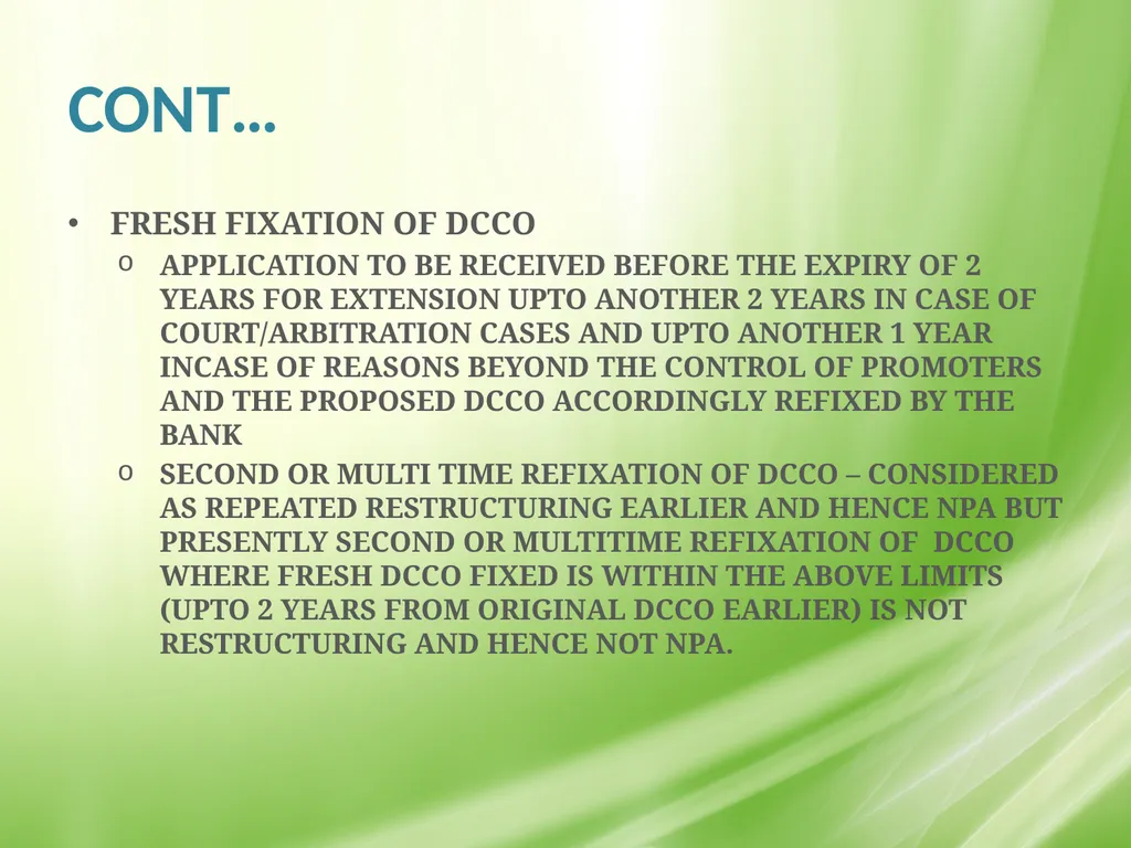 IRAC NORMS OF RBI, EXECUTION GUIDANCE ON CERTAIN - slide 24 of 44