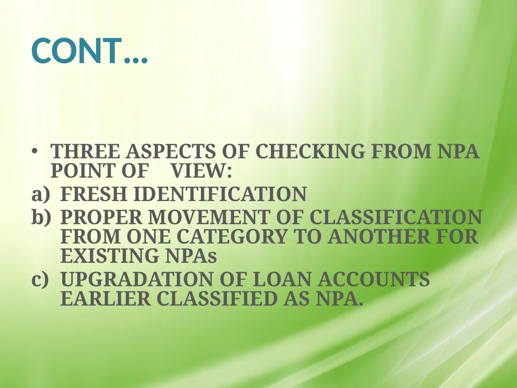 IRAC NORMS OF RBI, EXECUTION GUIDANCE ON CERTAIN - slide 5 of 44