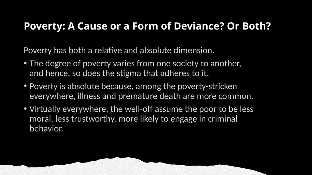 Chapter 4: Poverty and Disrepute Book: Deviant - slide 3 of 16