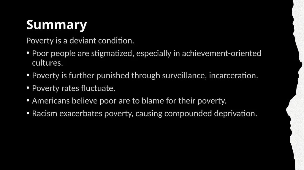 Chapter 4: Poverty and Disrepute Book: Deviant - slide 16 of 16