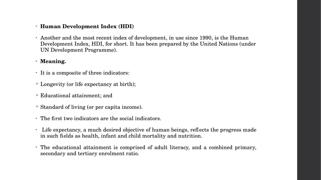 Concept of Development Meaning and Indicators In - slide 12 of 15