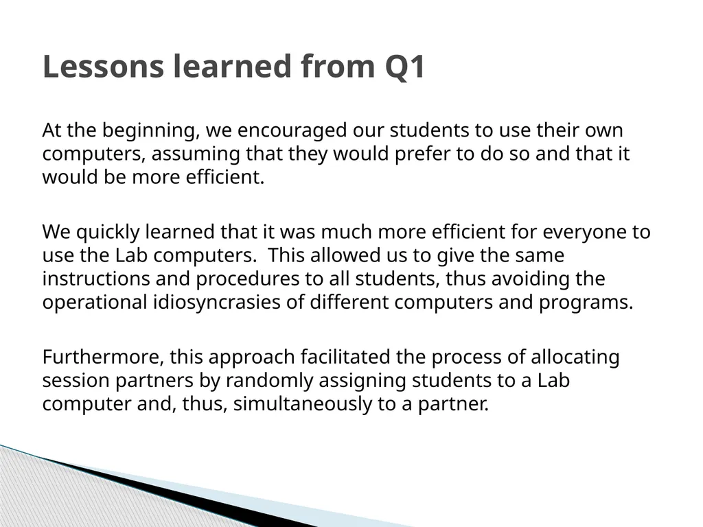 Using Student Evaluations to Improve Virtual - slide 4 of 22