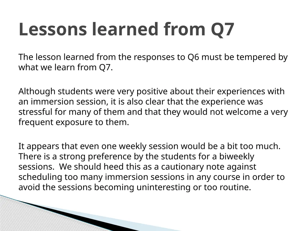 Using Student Evaluations to Improve Virtual - slide 16 of 22