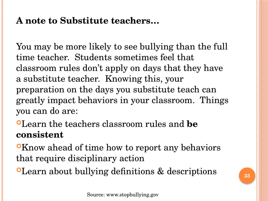 BULLY PREVENTION AND INTERVENTION School - slide 33 of 41