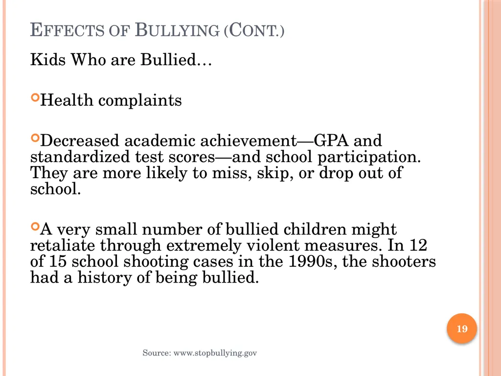 BULLY PREVENTION AND INTERVENTION School - slide 19 of 41