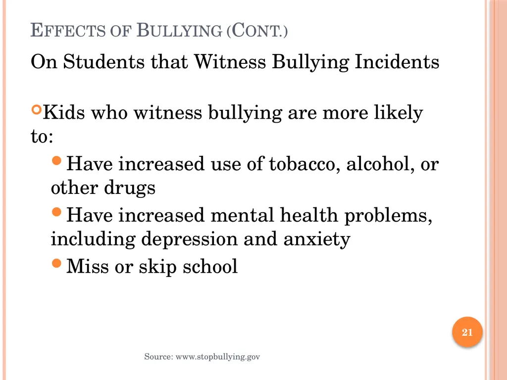 BULLY PREVENTION AND INTERVENTION School - slide 21 of 41