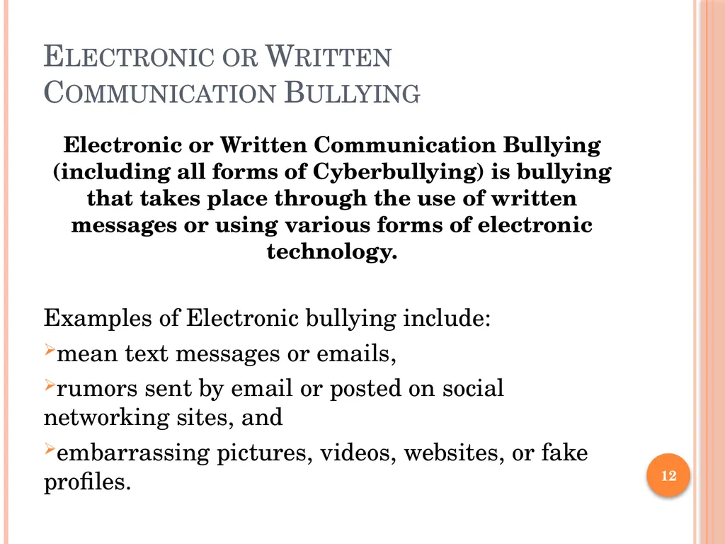 BULLY PREVENTION AND INTERVENTION School - slide 12 of 41