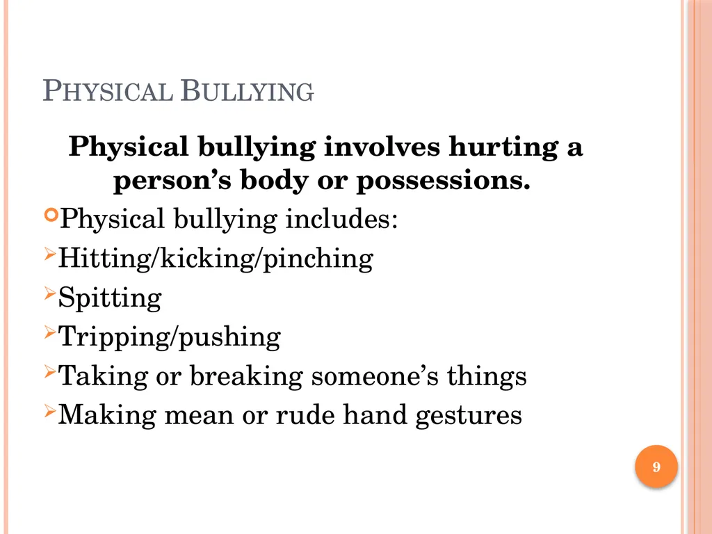BULLY PREVENTION AND INTERVENTION School - slide 9 of 41