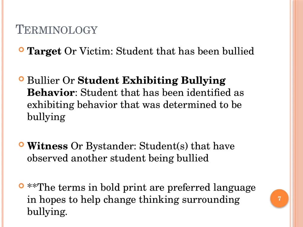 BULLY PREVENTION AND INTERVENTION School - slide 7 of 41