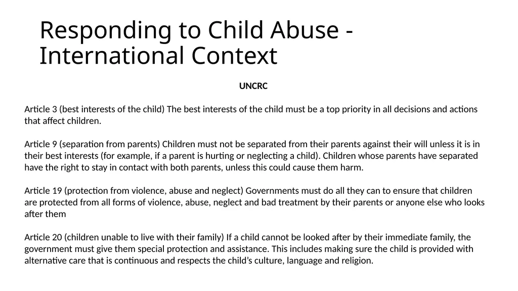 Identifying and Responding to Child Abuse - slide 2 of 10