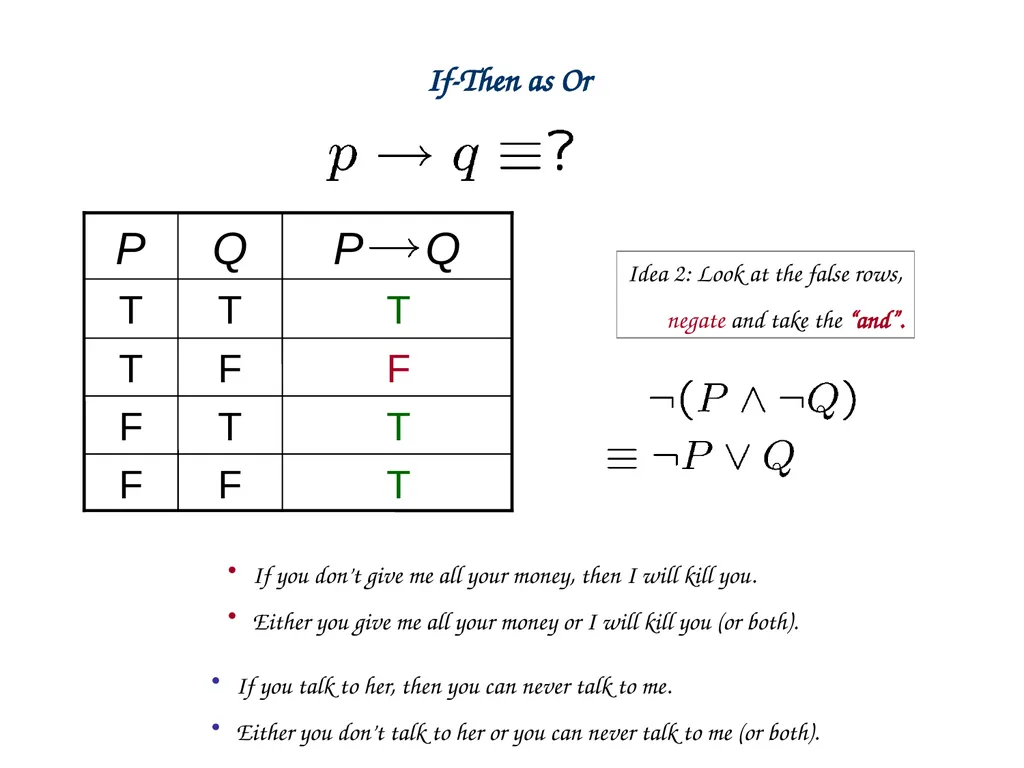 Propositional Logic Statement (Proposition) A - slide 19 of 26