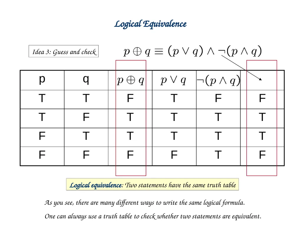 Propositional Logic Statement (Proposition) A - slide 7 of 26