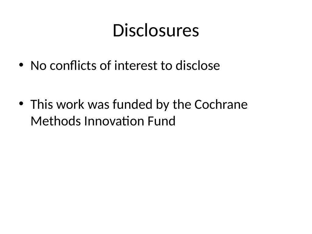 Addressing missing participant data in systematic - slide 2 of 46