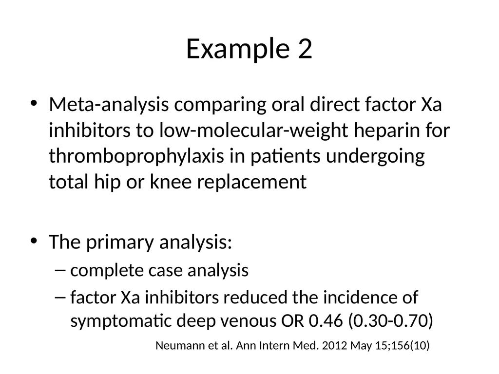 Addressing missing participant data in systematic - slide 35 of 46