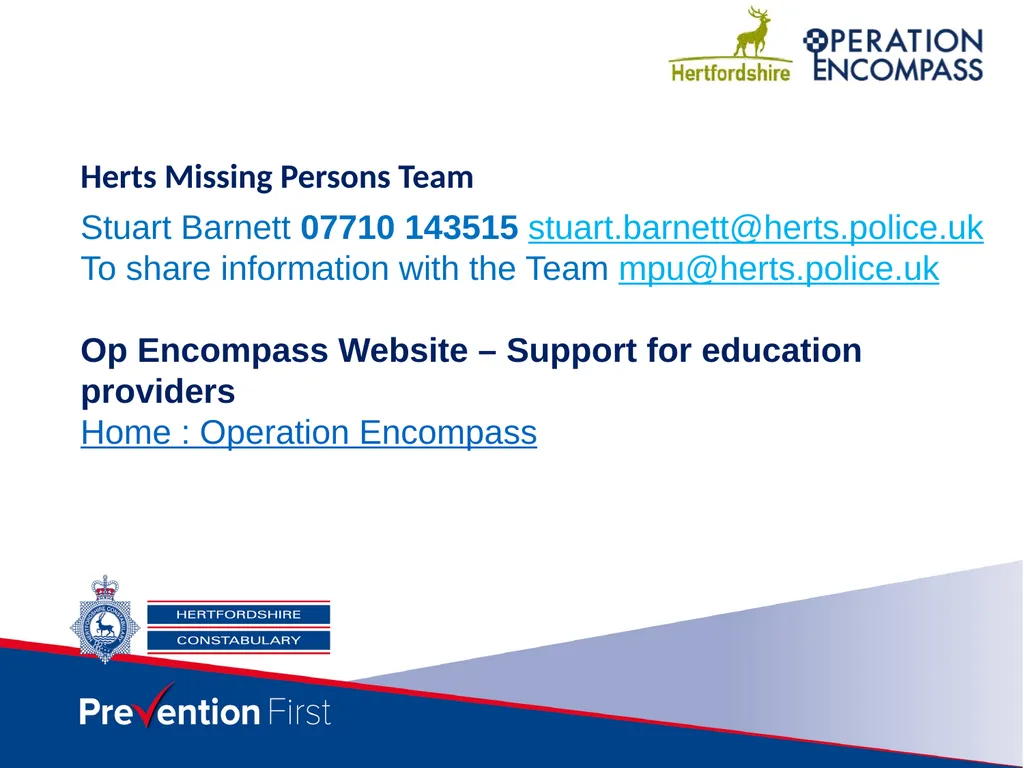 Operation Encompass https://youtu.be/QyjSl-oMDQ8 - slide 12 of 12