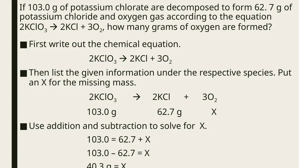 Aim: how to determine missing information from a - slide 3 of 9