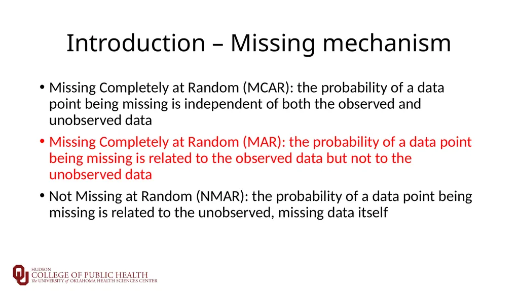 Introduction to Multiple Imputation Sixia Chen, - slide 14 of 36