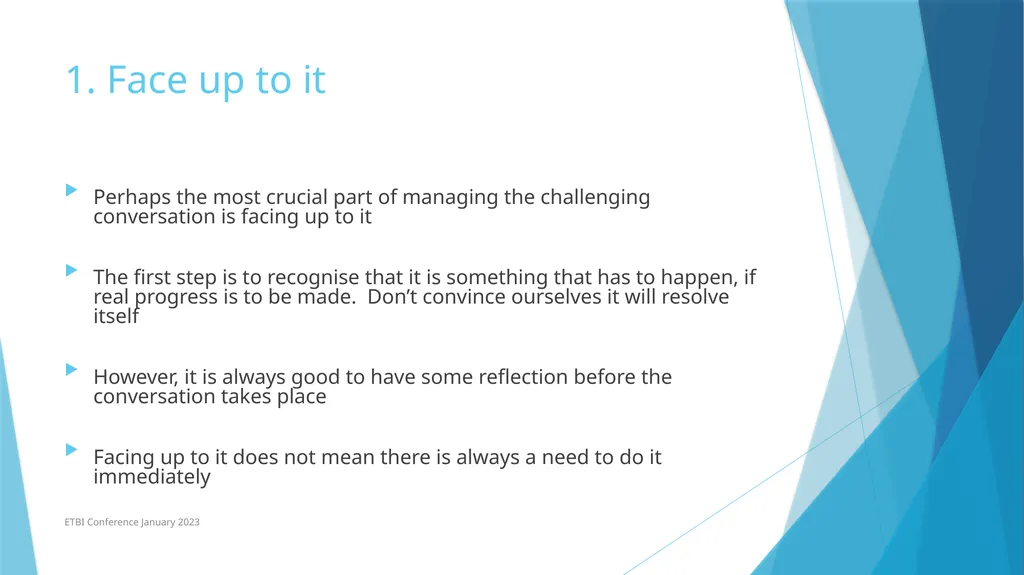 Managing a Difficult Conversation (To a Successful - slide 7 of 16