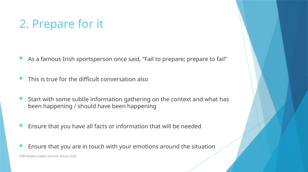 Managing a Difficult Conversation (To a Successful - slide 8 of 16