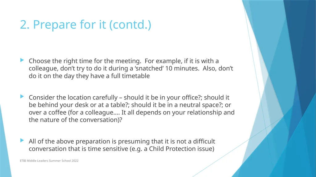 Managing a Difficult Conversation (To a Successful - slide 9 of 16