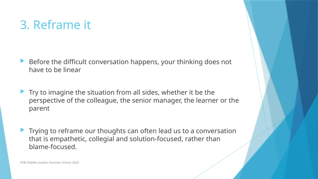 Managing a Difficult Conversation (To a Successful - slide 10 of 16