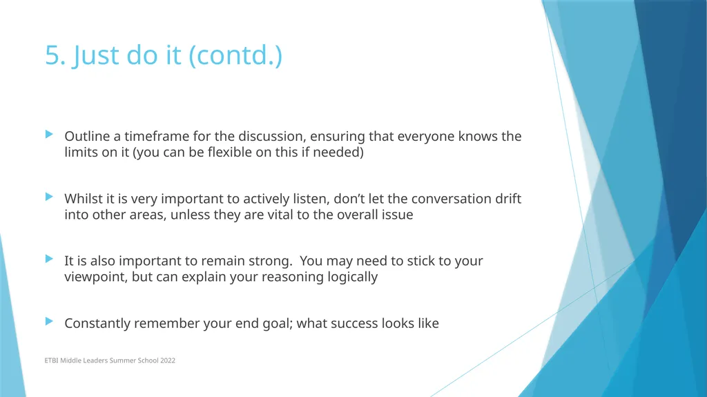 Managing a Difficult Conversation (To a Successful - slide 13 of 16