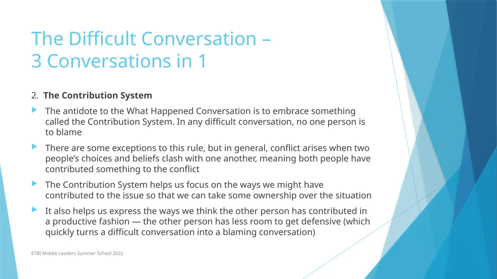 Managing a Difficult Conversation (To a Successful - slide 4 of 16