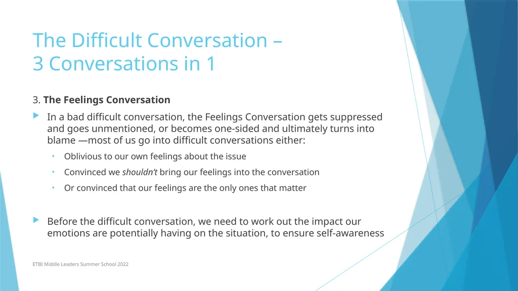 Managing a Difficult Conversation (To a Successful - slide 5 of 16