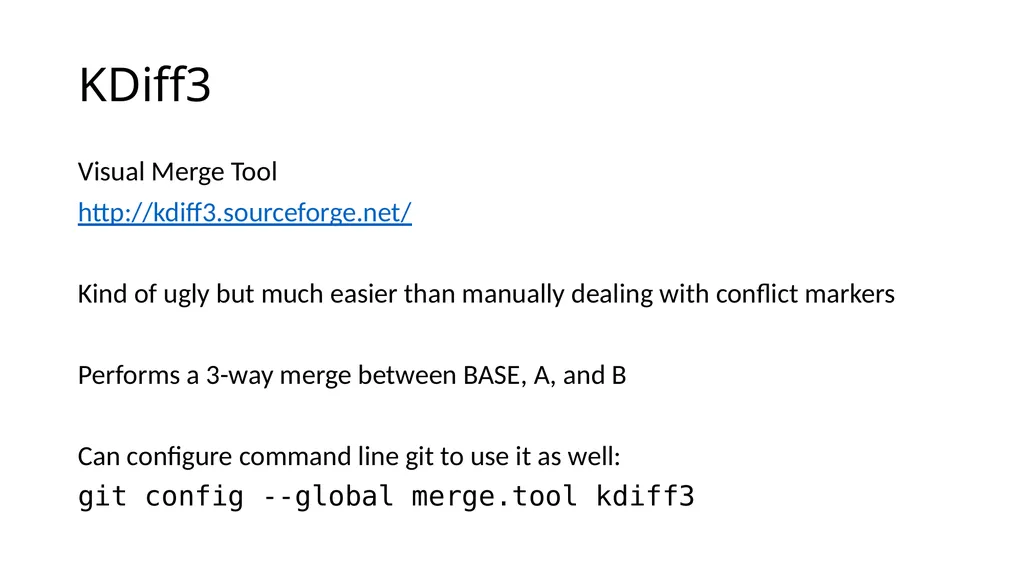 Lecture 11 Visual Git Tools: SourceTree and KDiff3 - slide 7 of 9