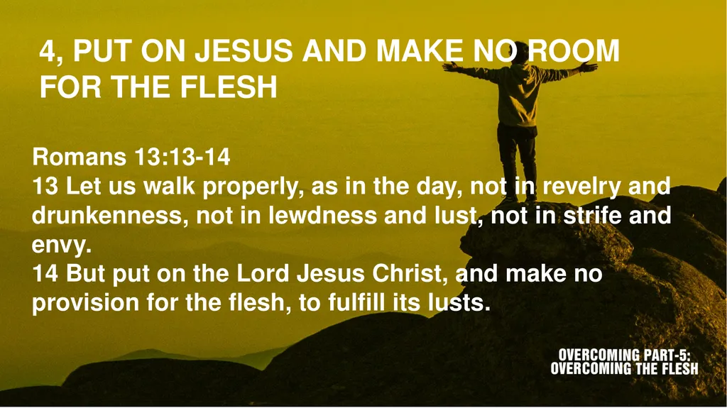 Scripture texts: James 1:13-16; Romans 8:1-13 1, - slide 14 of 16